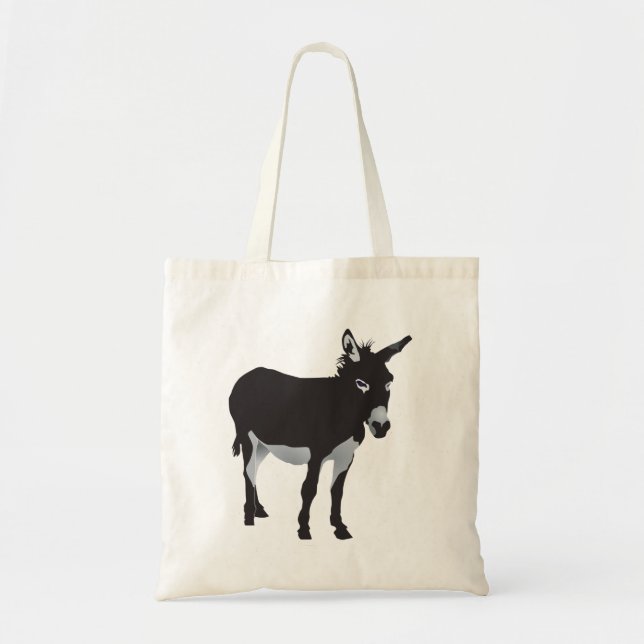 Bolsa Tote Bold Donkey Silhouette Animal (Frente)