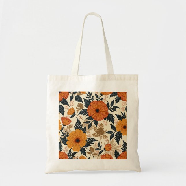 Bolsa Tote Bold Floral Geometry Budget Tob Bag (Frente)