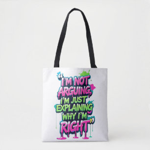Bolsa Tote Bold Funny Cote Neon Grafite