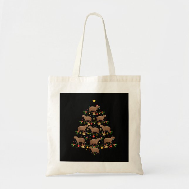 Bolsa Tote Boldog Karacsonyt Húngaro, Presente de Natal Feliz (Frente)