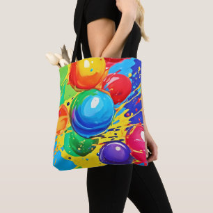Bolsa Tote Bolha Pop: Brilhante e Ousada