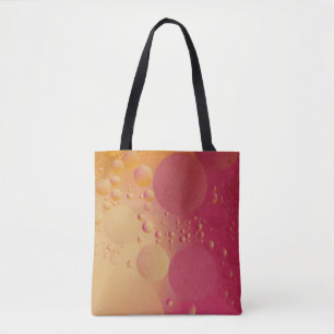 Bolsa Tote Bolha rosa e laranja digital