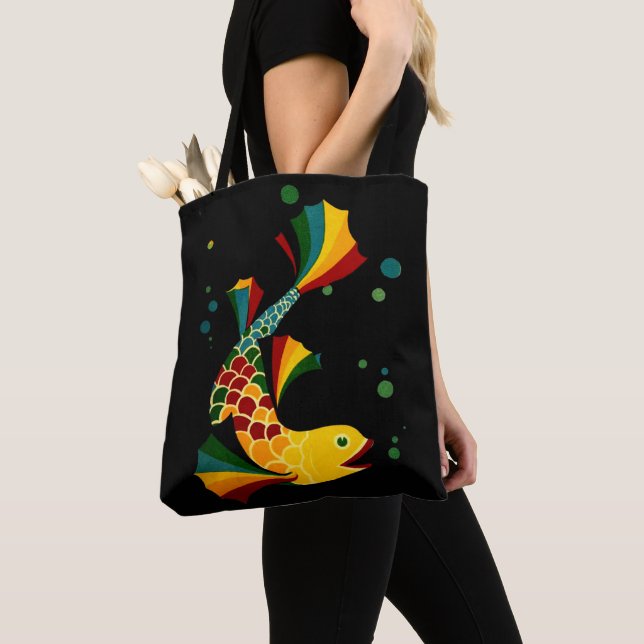 Bolsa Tote bolhas coloridas "n (Close Up)