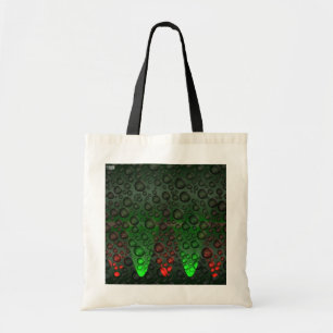 Bolsa Tote Bolhas de ascensão Verdes/Vermelhas