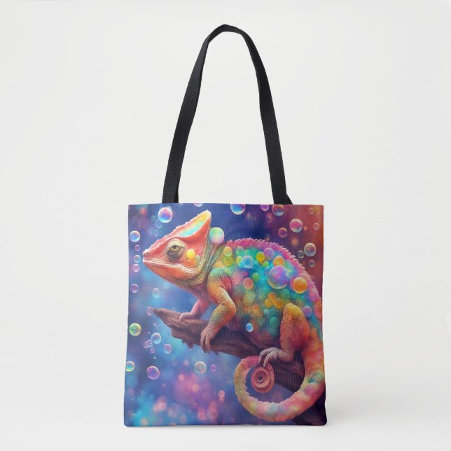 Bolsa Tote Bolhas de Chameleon 2 (Frente)