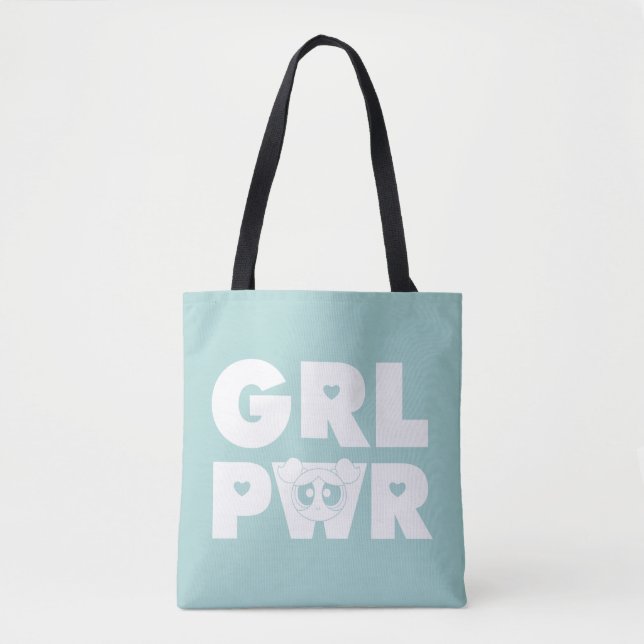 Bolsa Tote Bolhas: Poder para Meninas (Frente)