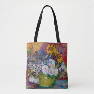 Bolsa Tote Boliche com Flores, Van Gogh