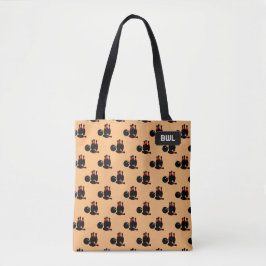 Bolsa Tote Boliches foram-se com a Ball e o motif Ninepins, p