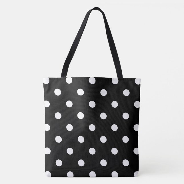 Bolsa Tote Bolinha Preta (Frente)