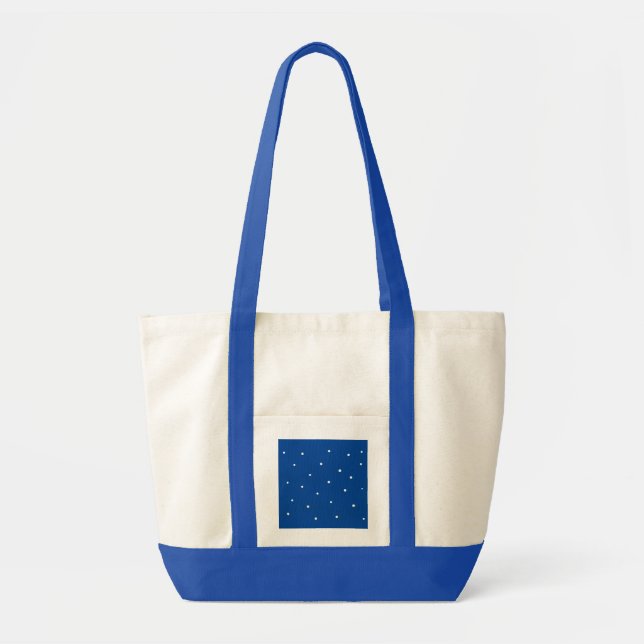 Bolsa Tote Bolinhas brancas e bonitas (Frente)
