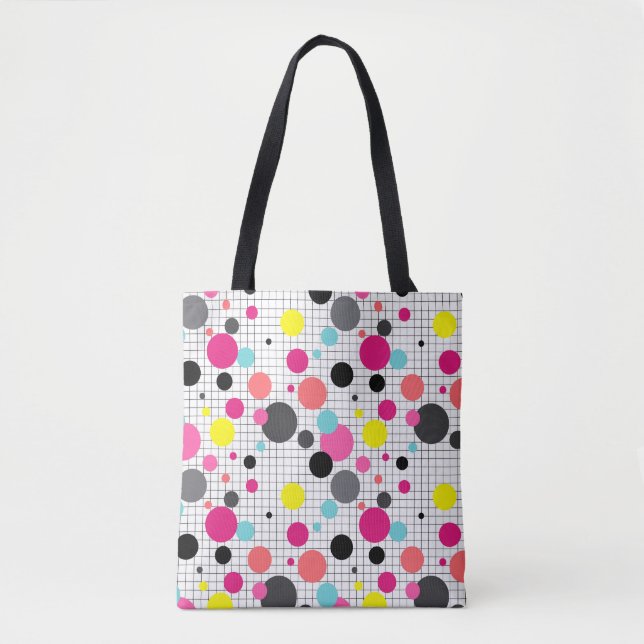 Bolsa Tote Bolinhas Memphis (Frente)