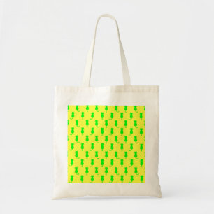 Bolsa Tote Bolinhas padrão de Pop de arte em Limão e amarelo