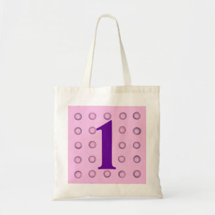 Bolsa Tote Bolinhas Rosa em camadas e roxas com idade 1 Bols