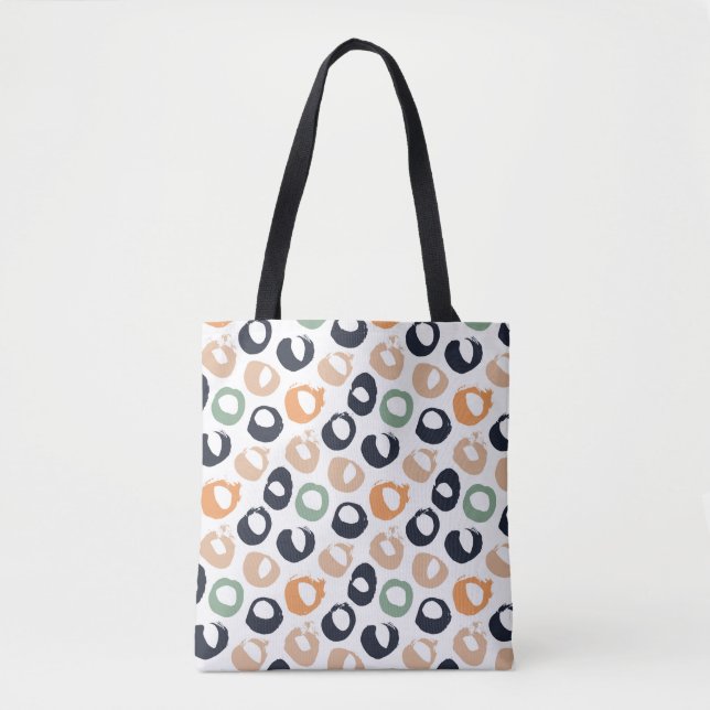 Bolsa Tote Bolinhas sem problemas. Ilustração Vintage.  (Frente)