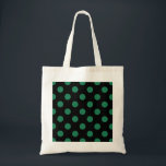 Bolsa Tote Bolinhas verdes e pretas<br><div class="desc">Bolinhas verdes e pretas</div>