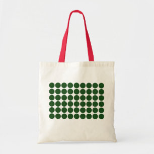 Bolsa Tote Bolinhas verdes em branco