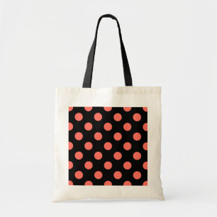 Bolsa Tote Bolinhas vivas de corais em preto