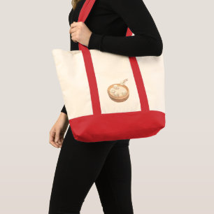 Bolsa Tote Bolinhos Bichon: Arte de Dim Sum Xiao Long Bao Fof
