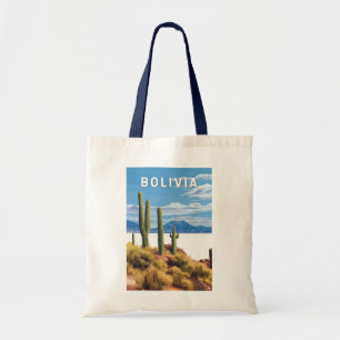 Bolsa Tote Bolívia Illustração Viagem Art Vintage