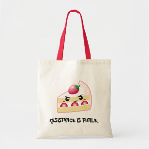 Bolsa Tote Bolo da morango: Resistência (customizável!)