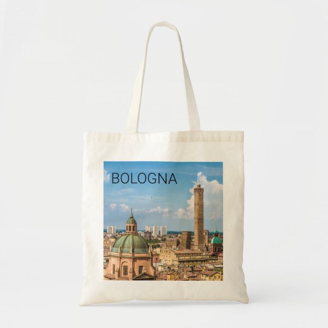 Bolsa Tote Bolonha Emilia-Romagna Itália Panorama Souvenir (Frente)