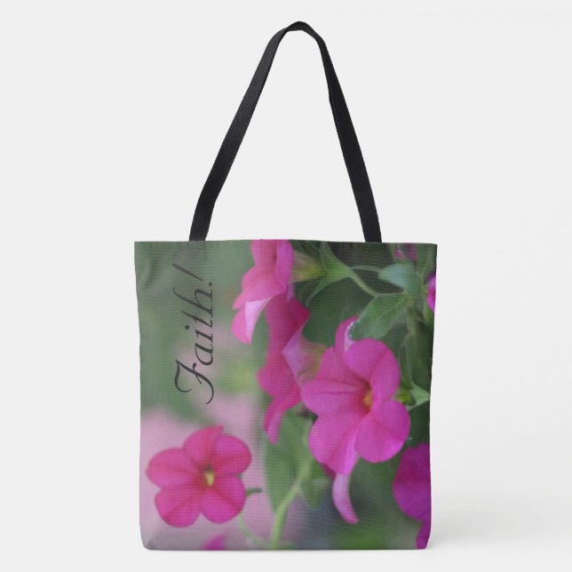 Bolsa Tote Bolsa-Bag Floral Rosa (Frente)