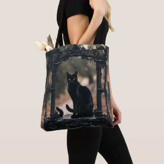 Bolsa Tote "Bolsa Elegante Black Cat: La Armonía
