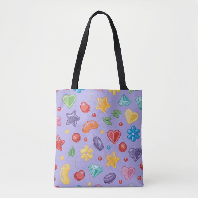 Bolsa Tote “Bolsa Purple Candy Star” (Frente)