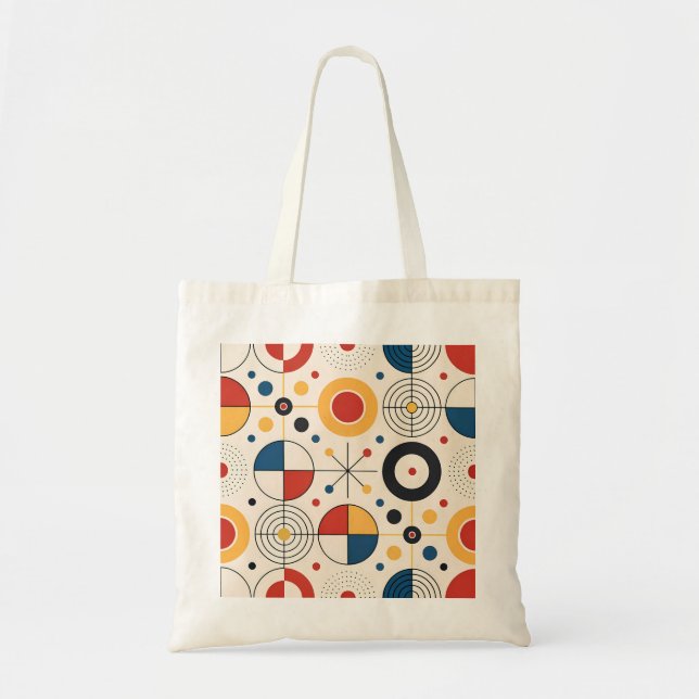 Bolsa Tote Bolso diseño geométrico (Frente)