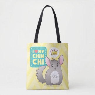 Bolsa Tote Bolso Reversible I Love my Chinchi