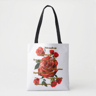 Bolsa Tote Bolso Rosas Rojas