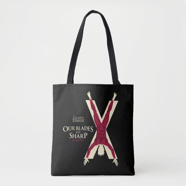 Bolsa Tote Bolton Sigil - Nossas lâminas são nítidas (Frente)