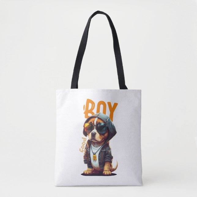 Bolsa Tote Bom Cachorro Cachorro Bonito (Frente)