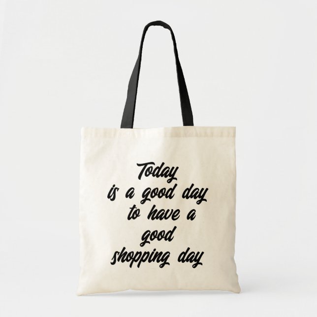 Bolsa Tote Bom Dia Para Compras Dito Divertido (Frente)