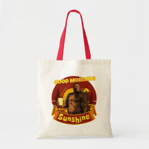 Bolsa Tote Bom Dia Sunshine Bigfoot Café Humor Arte
