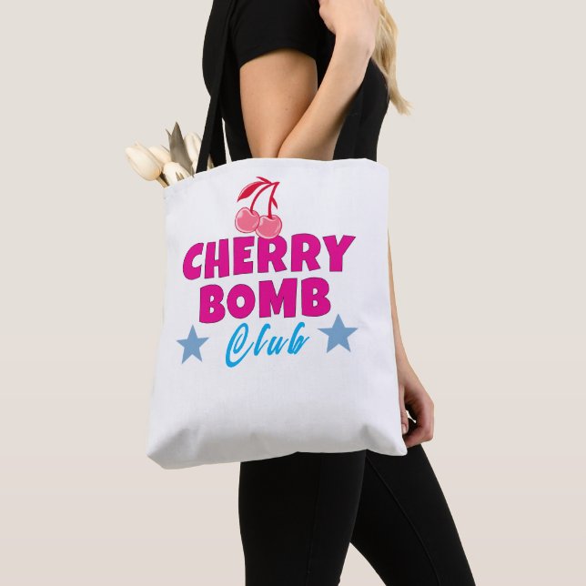 Bolsa Tote bomba cereja (Close Up)