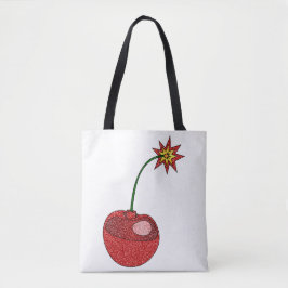 Bolsa Tote Bomba de Cherry com brilho