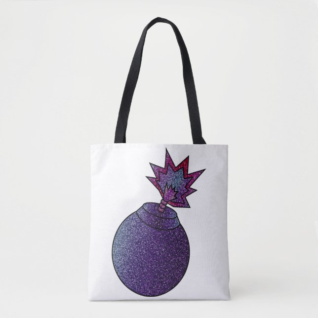 Bolsa Tote Bomba Glitter Galaxy (Frente)