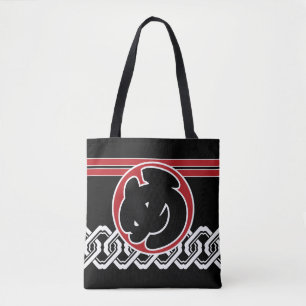 Bolsa Tote Bombeiro Feliz - Design de Símbolo Edo-Era