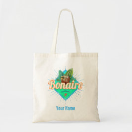 Bolsa Tote Bonaire Caribe retro férias vintage Island