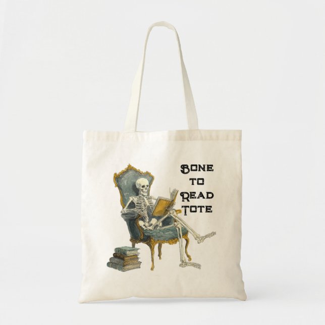Bolsa Tote Bone to Read Skeleton Totoag (Frente)