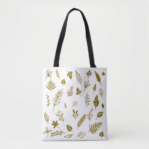 Bolsa Tote Boneca de Arte Botânica da Natureza