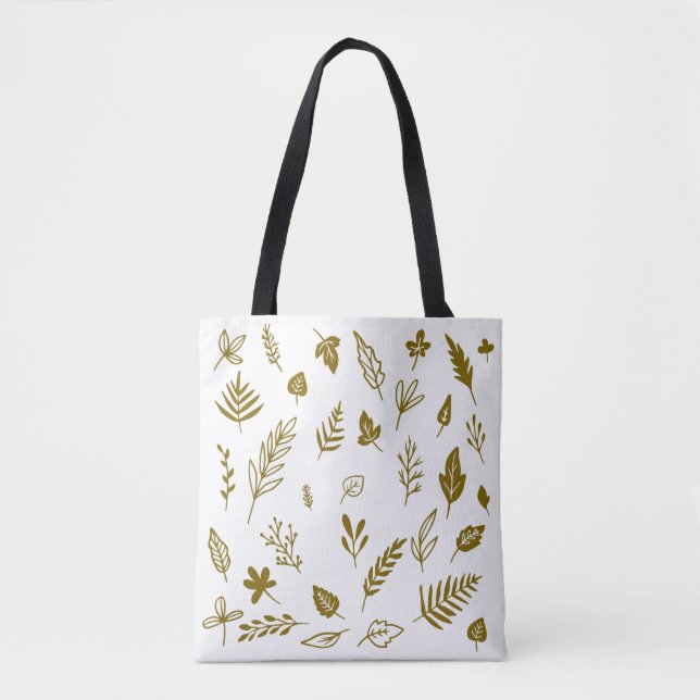 Bolsa Tote Boneca de Arte Botânica da Natureza (Frente)