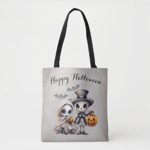 Bolsa Tote Boneca Fantasma Assustadora e Halloween de Esquele