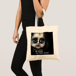 Bolsa Tote Boneca Nervosa Assombrou Halloween