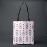 Bolsa Tote Boneca Nidificação de Matryoshka Rosa Bonita<br><div class="desc">Uma bonitinha cor-de-rosa a nidificar um padrão de boneca enfeita esta bolsa de tote. Bolas de tote divertidas para garotas. Projetado para você pelo Blackberry Boulevard.</div>