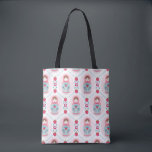 Bolsa Tote Boneca Nidificação de Matryoshka Rosa Bonita<br><div class="desc">Uma bonitinha cor-de-rosa a nidificar um padrão de boneca enfeita esta bolsa de tote. Bolas de tote divertidas para garotas. Projetado para você pelo Blackberry Boulevard.</div>
