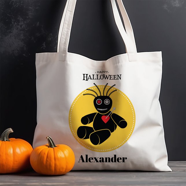 Bolsa Tote Boneca Voodoo Halloween Personalizado (Criador carregado)
