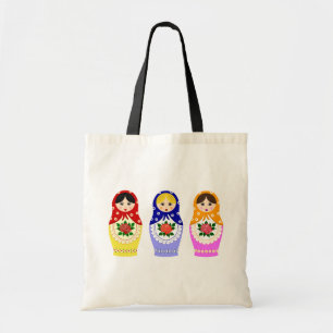 Bolsa Tote Bonecas de Matryoschka