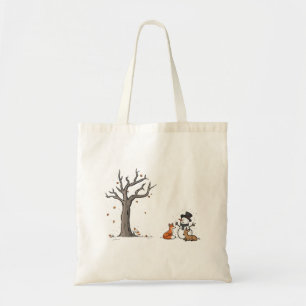 Bolsa Tote Boneco de Neve de Natal Raposa e Cervo Animal da F